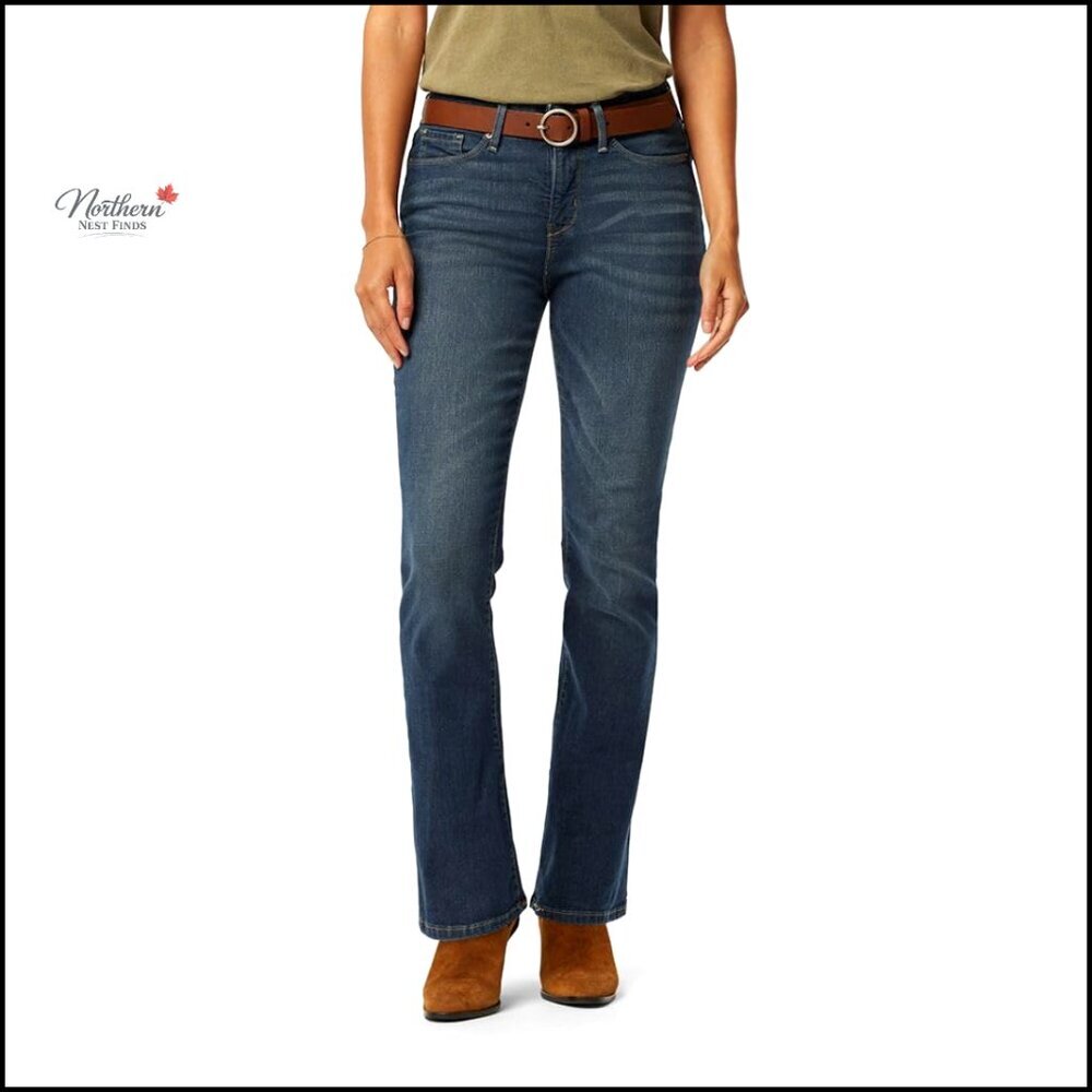 Totally Shaping Bootcut Jeans Super Stretchy Denim